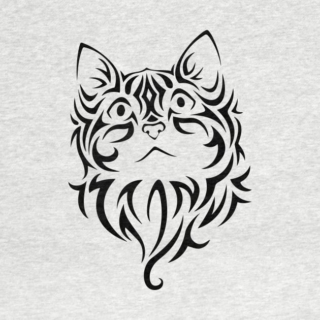 Tribal Cat by linesdesigns